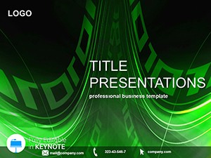 Abstract Green Light Merger Keynote Themes | Creative Presentation Template