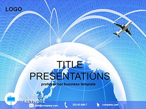 Download Cheap Flights, Plane Tickets Keynote Template for Presentation
