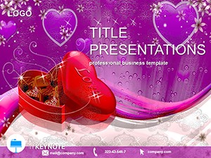 Red heart - Keynote Valentine themes