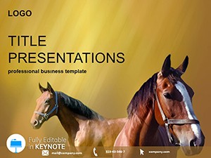 Horses Keynote template and themes