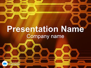 Honeycomb Keynote theme template