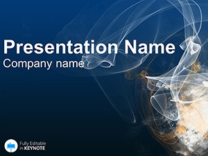 Smoke Blue Background Keynote themes