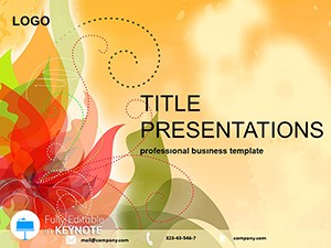 Romantic Flower Keynote theme