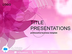 Purple Flower Keynote themes