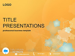 Flowers Vector Background Keynote Template