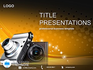 Digital Camera Keynote template and themes