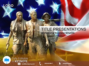 Memorial Day Keynote Template - Patriotic Presentations