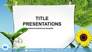 Eco-Friendly Keynote Templates for Stunning Presentation