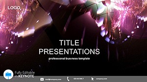 Abstract Purple with Light Keynote Template - Download