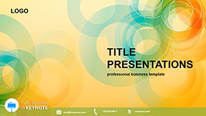Colored Ring Keynote Themes for presentation
