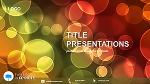 Multicolored circles Keynote templates