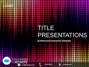 Music Equalizer Keynote template