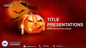Halloween Pumpkin Keynote themes and Template
