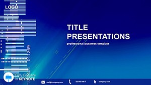 Barcode Keynote template for Presentation