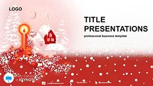 Christmas Candle Keynote Template - Download for Holiday Presentation