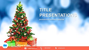Gifts and Christmas Tree Keynote Template | Download Presentation Design