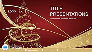 Vector Abstract Christmas Tree Keynote Templates