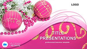 Decorations for Christmas Keynote Template: Holiday Presentations