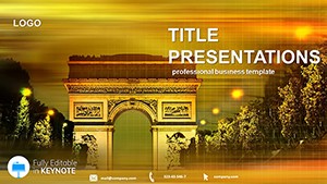 Arc de Triomphe Keynote Template - Presentation Design Download