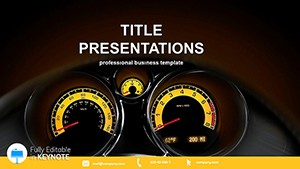 Car Speedometer templates Keynote Themes