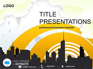 City and the Sunset Keynote templates