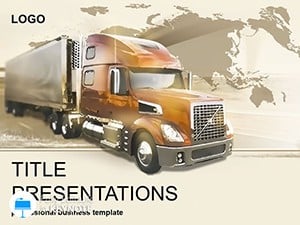 Truck on Road Keynote Template | Professional Presentation Download