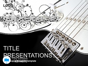 Chords for Guitar Keynote Template for Musical Presentation