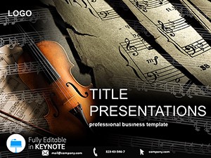 Keynote Music for Violin Themes and Templates
