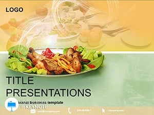 Dish of Restaurant Keynote Templates Presentation