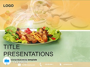 Dish of Restaurant Keynote Templates Presentation
