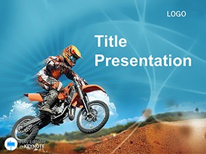 Motorcycle Track Template for Keynote Presentation