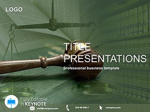 Decree of Judge Template and Background for Law Keynote presentation