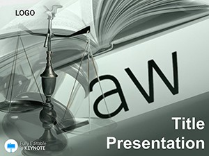 Laws and Court Case Keynote Template - Professional Legal Designs