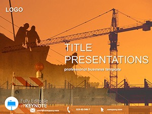 Technology of Construction of Buildings Keynote templates and themes