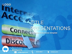 Internet Access Keynote template and themes