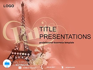 Download Our Paris with Love Keynote Template for Presentation