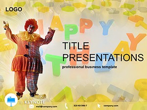 Clown: birthday Keynote Templates - Themes