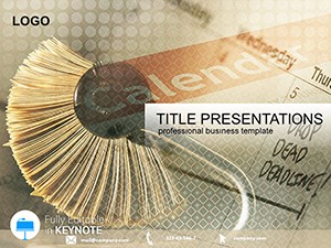 Planning of working Time Keynote Templates