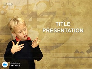 Child Learning to Count Keynote Templates