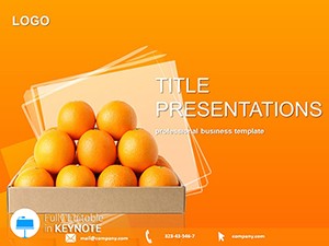 Selling Oranges Keynote Themes & Templates