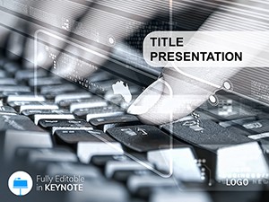 Typing on the Keyboard Keynote Themes - templates