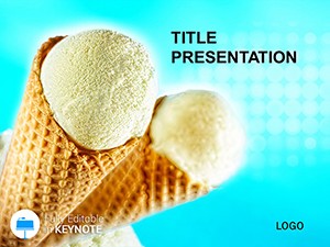 Ice Cream Plombir Keynote Templates and Themes