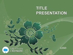 Abstract Flower Keynote Template Presentation