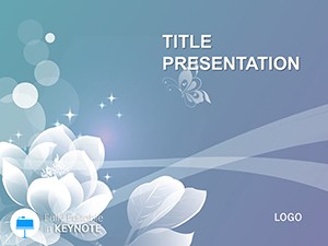 Free Abstract Secret Flower Keynote Template - Download Presentation