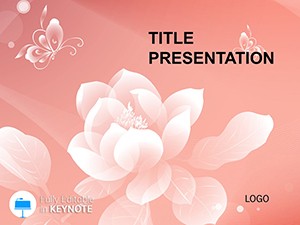 Love Flower Keynote Templates
