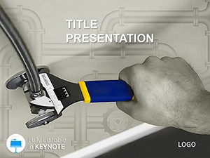 Plumbing Repairs in the Bathroom Keynote themes | Keynote templates