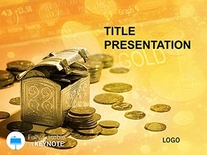 Gold Coins Savings Keynote templates