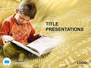 Teach Child Read Keynote Template: Education Presentation