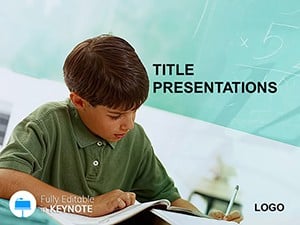 Child Attend School Keynote templates