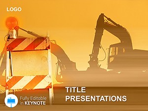 Laying of Engineering Communications Keynote Template Presentation
